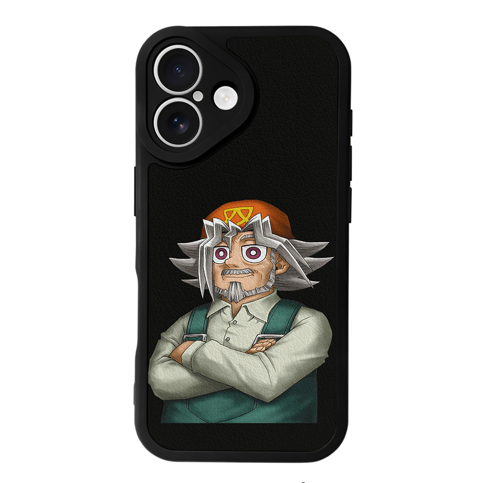 （画像用） 遊☆戯☆王 Yu-Gi-Oh! 【iPhone 16シリーズ対応】シリコンスマホケース（レザー調） 材質：シリコン